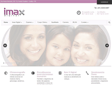 Tablet Screenshot of clinicaimax.com.br